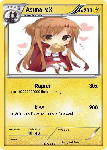 Pokemon Asuna lv.X