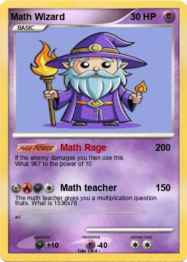 Pokemon Math Wizard