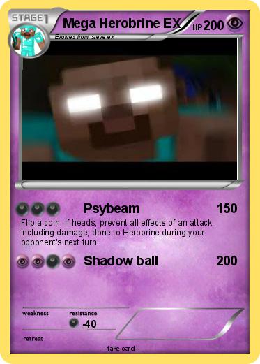 Pokemon Mega Herobrine EX