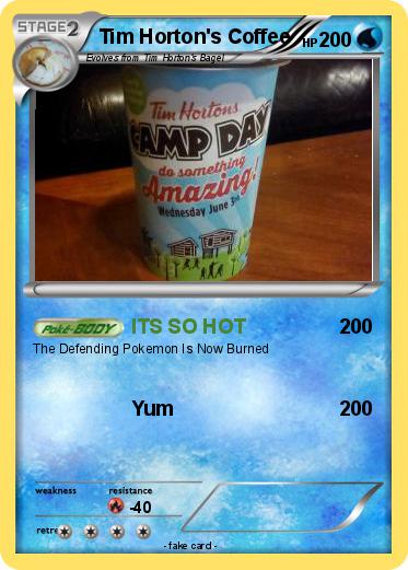 Pokemon Tim Horton's Coffee