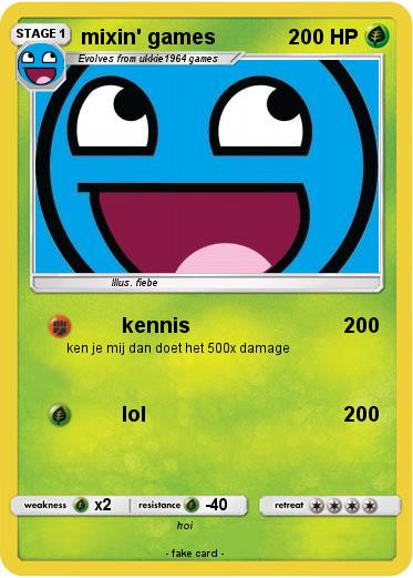 Pokemon mixin' games