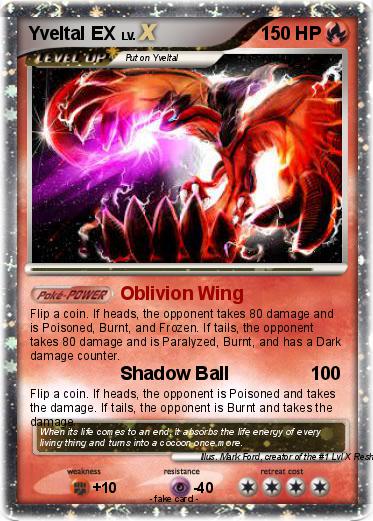Pokemon Yveltal EX