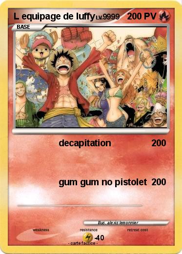 Pokemon L equipage de luffy