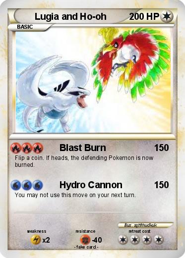 Pokemon Lugia and Ho-oh