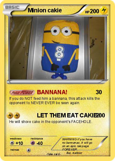 Pokemon Minion cakie