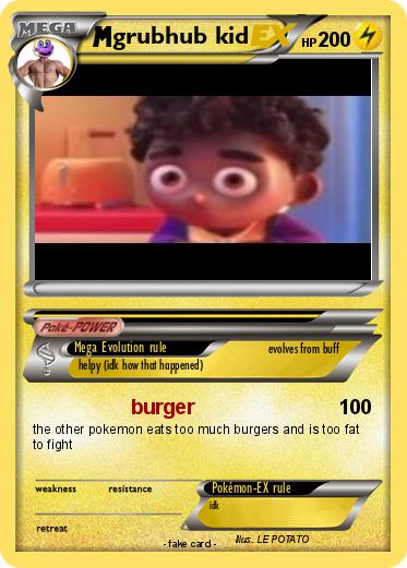 Pokemon grubhub kid