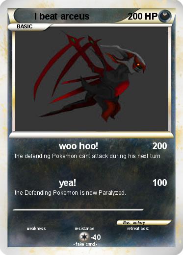 Pokemon I beat arceus