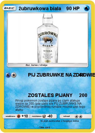 Pokemon żubruwkowa biala