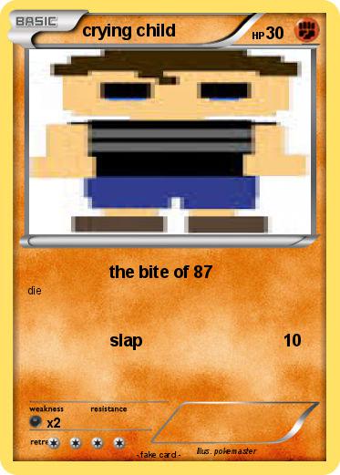 Pokemon crying child