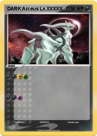 Pokemon DARK Arceus Lv.XXXXX
