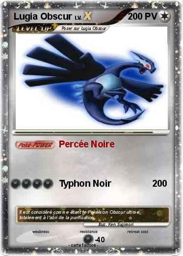 Pokemon Lugia Obscur