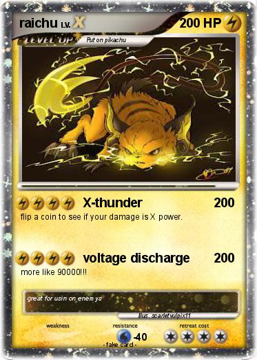 Pokemon raichu