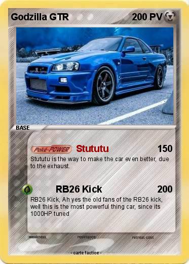 Pokemon Godzilla GTR