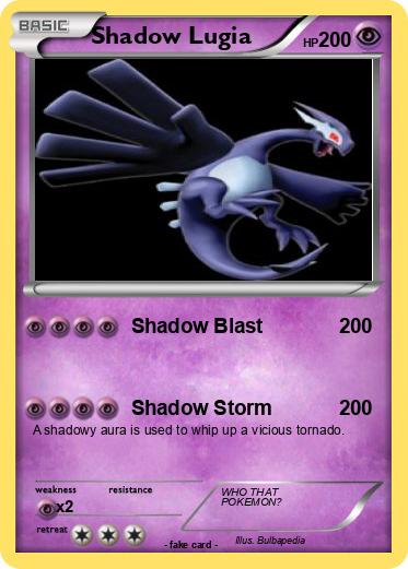 Pokemon Shadow Lugia