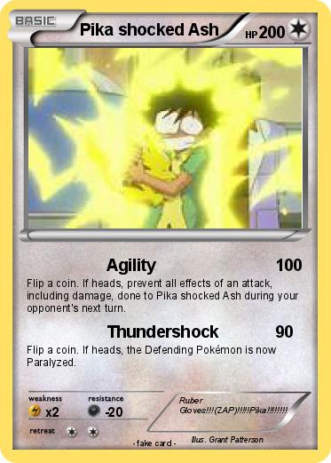 Pokemon Pika shocked Ash