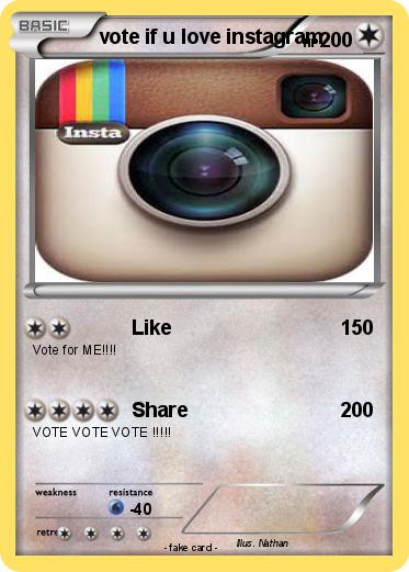 Pokemon vote if u love instagram