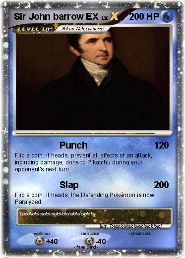 Pokemon Sir John barrow EX