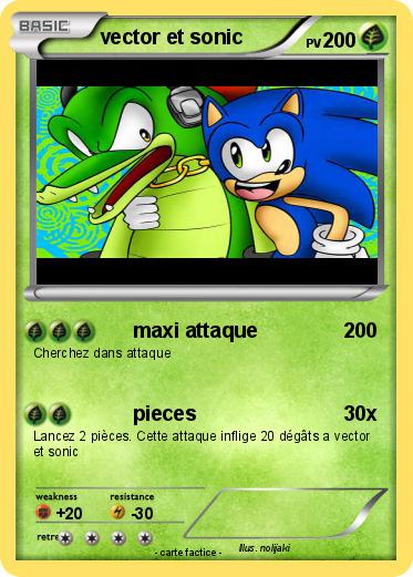 Pokemon vector et sonic