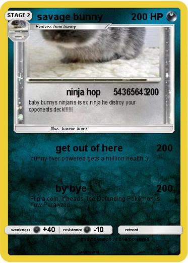 Pokemon savage bunny