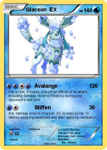 Pokemon Glaceon  EX