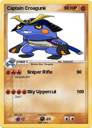 Pokemon Captain Croagunk