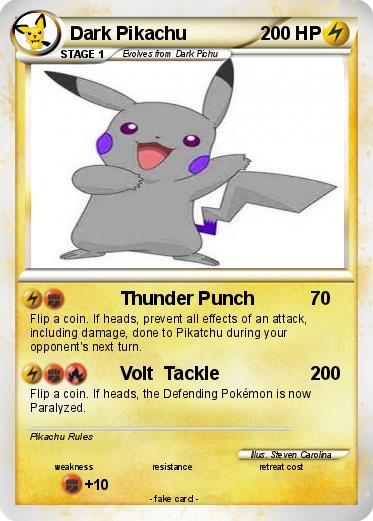 Pokemon Dark Pikachu