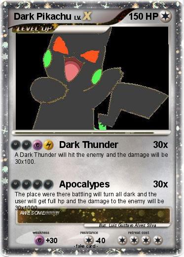 Pokemon Dark Pikachu