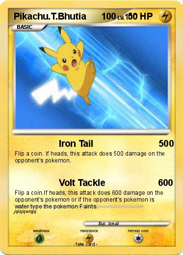 Pokemon Pikachu.T.Bhutia      100