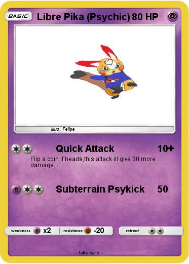 Pokemon Libre Pika (Psychic)