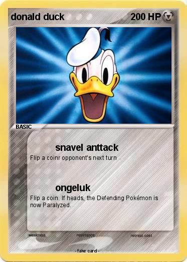 Pokemon donald duck