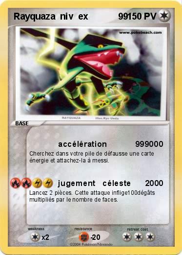 Pokemon Rayquaza  niv  ex            99