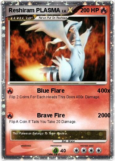 Pokemon Reshiram PLASMA