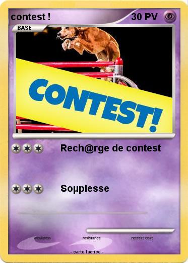 Pokemon contest !