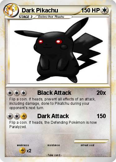 Pokemon Dark Pikachu