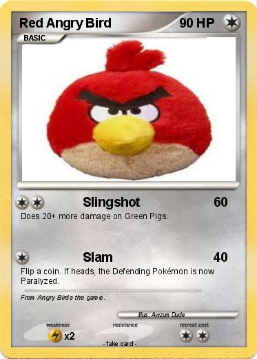 Pokemon Red Angry Bird