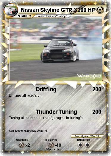 Pokemon Nissan Skyline GTR 3