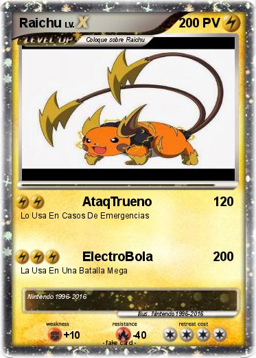 Pokemon Raichu