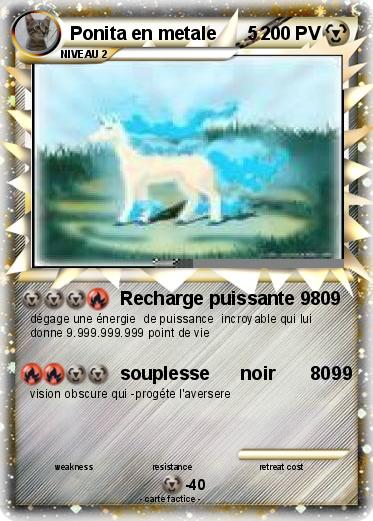 Pokemon Ponita en metale      5