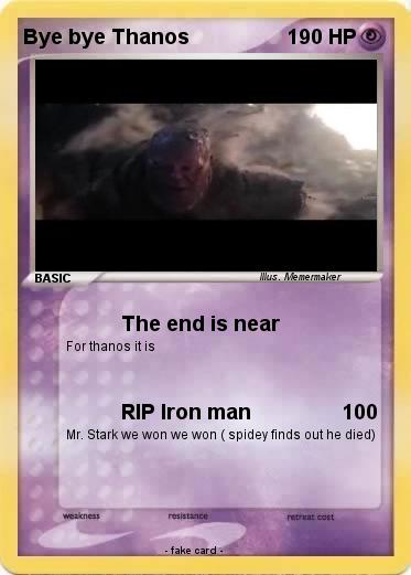 Pokemon Bye bye Thanos