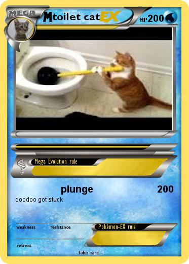 Pokemon toilet cat