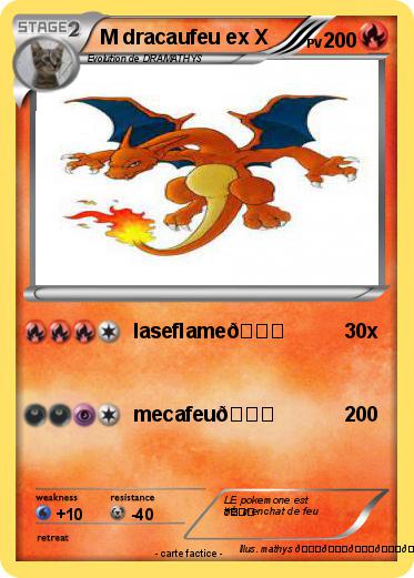 Pokemon M dracaufeu ex X