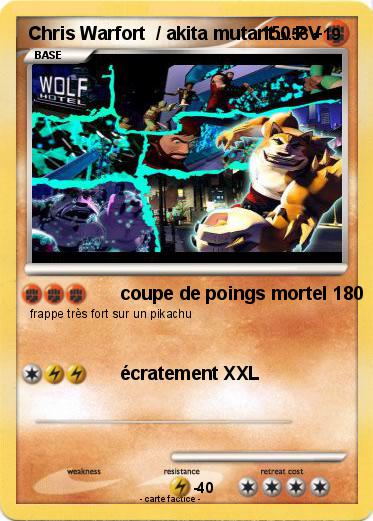 Pokemon Chris Warfort  / akita mutant