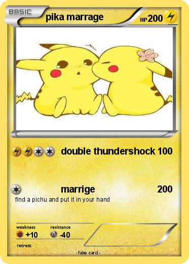Pokemon pika marrage