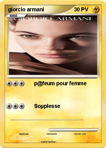 Pokemon giorcio armani