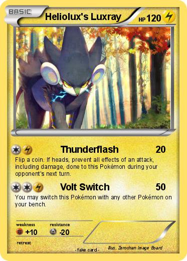 Pokemon Heliolux's Luxray