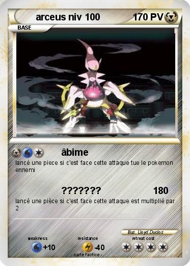 Pokemon arceus niv 100