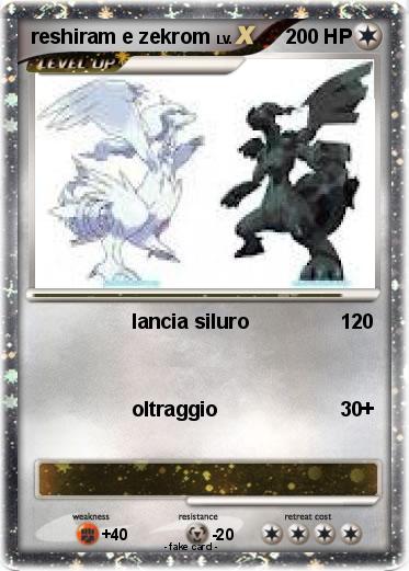Pokemon reshiram e zekrom
