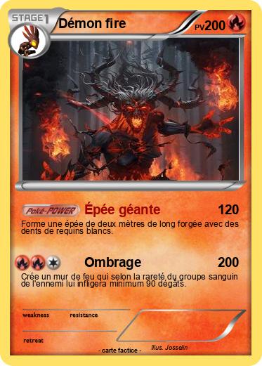 Pokemon Démon fire