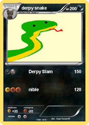 Pokemon derpy snake