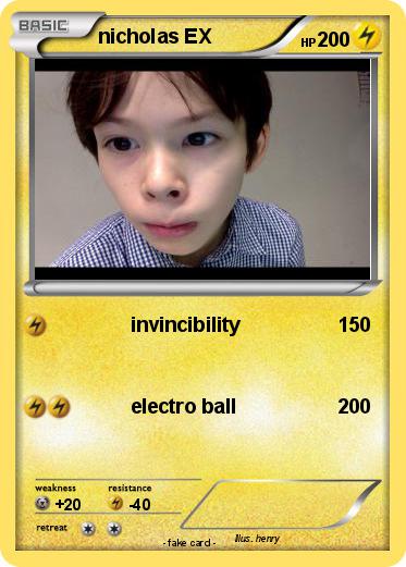 Pokemon nicholas EX